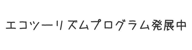 エコツーリズムプログラム発展中